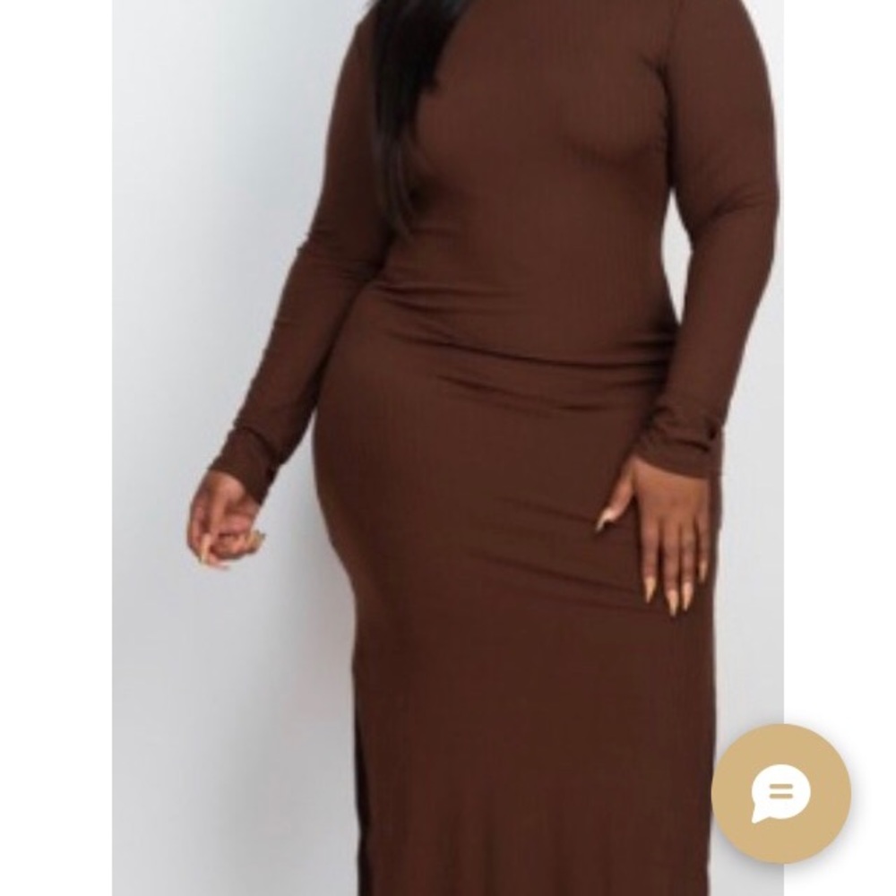 Light weight Split sweater dress